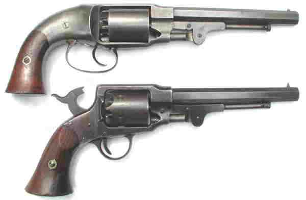 Two Double Action Percussion Army Revolvers