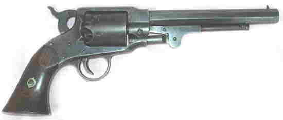RIGHT  SIDE VIEW OF THE ROGERS AND SPENCER .44 CALIBER SINGLE ACTION PERCUSSION ARMY REVOLVER