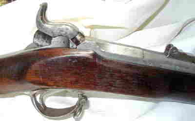 Model 1863 U.S. Double Rifle Musket Side View of Breech Section